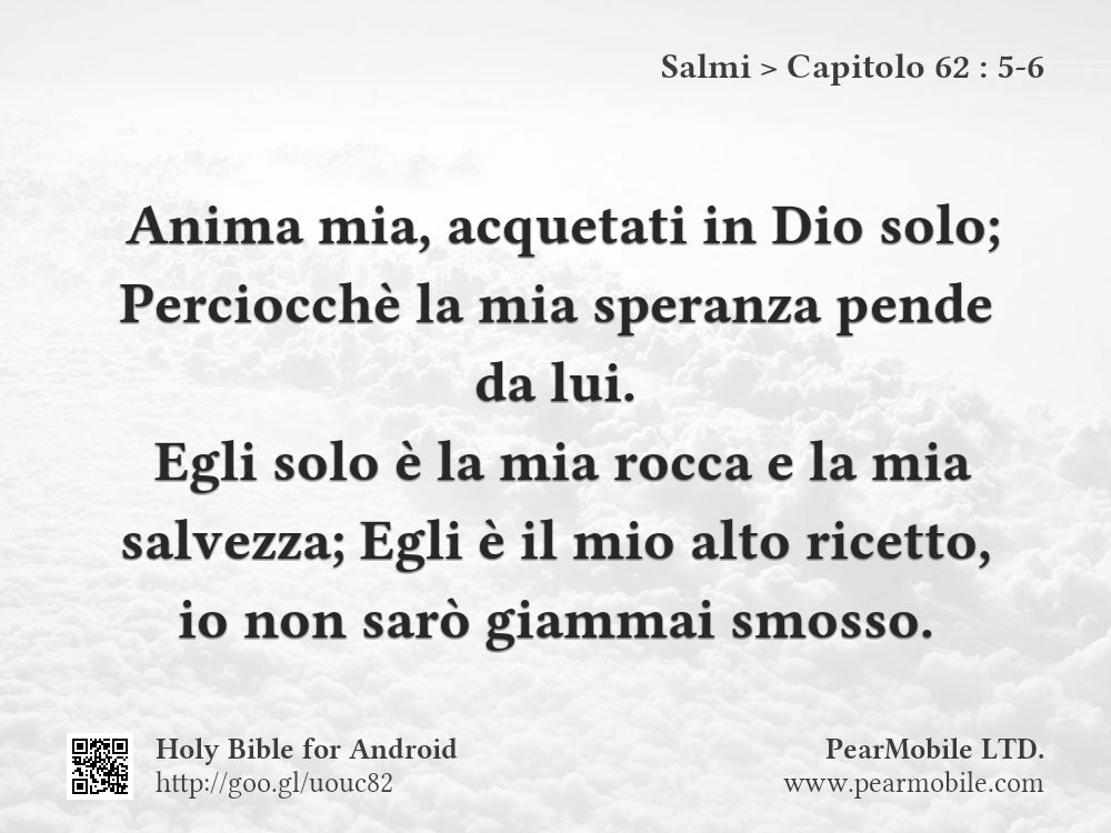 Salmi, Capitolo 62:5-6